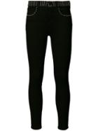 L'agence Studded Waistband Skinny Jeans, Women's, Size: 26, Black, Cotton/rayon/lyocell/spandex/elastane