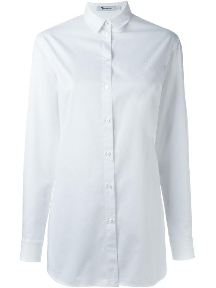 T By Alexander Wang Oversized Shirt, Women's, Size: 8, White, Cotton