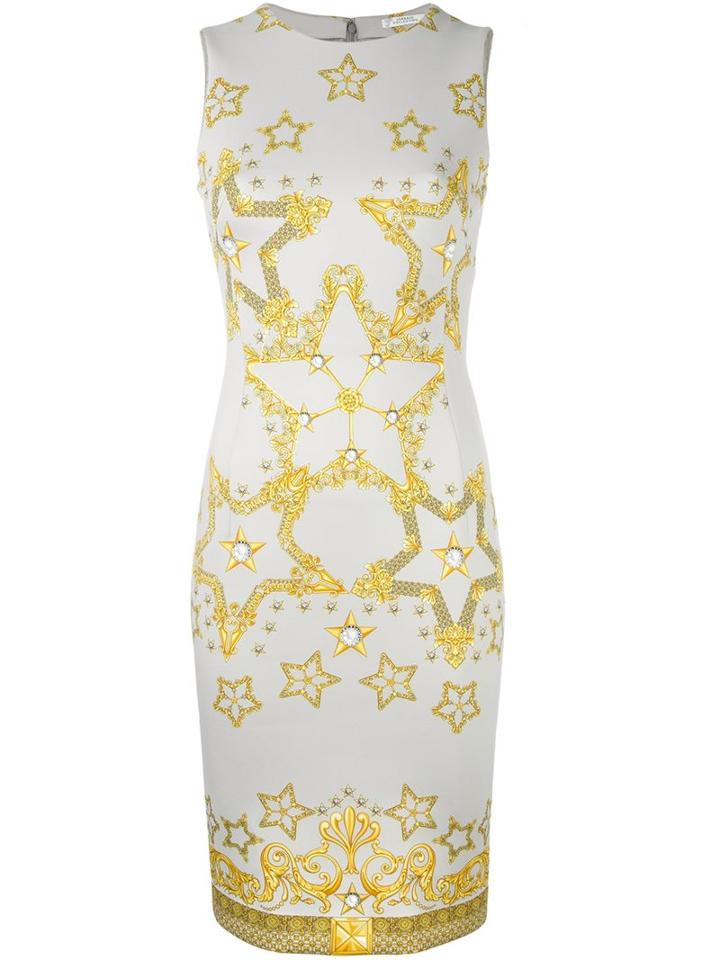 Versace Collection 'star' Printed Sleeveless Dress