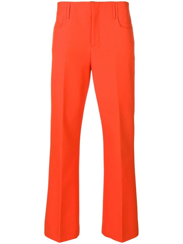 Acne Studios Boot Cut Trousers - Orange