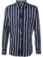 The Gigi 'polarise' Shirt, Men's, Size: 39, Blue, Cotton/lyocell/spandex/elastane