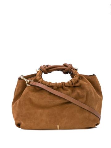 Thacker Nyc Knotted Handle Cross Body Bag - Brown
