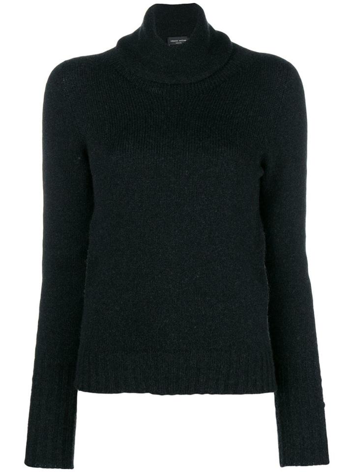 Roberto Collina Turtle Neck Jumper - Black