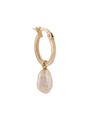 Origin 31 9kt Yellow Gold Small Baroque Pearl Sherbert Pip Hoop