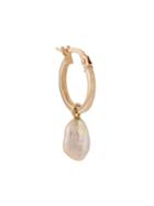 Origin 31 9kt Yellow Gold Small Baroque Pearl Sherbert Pip Hoop