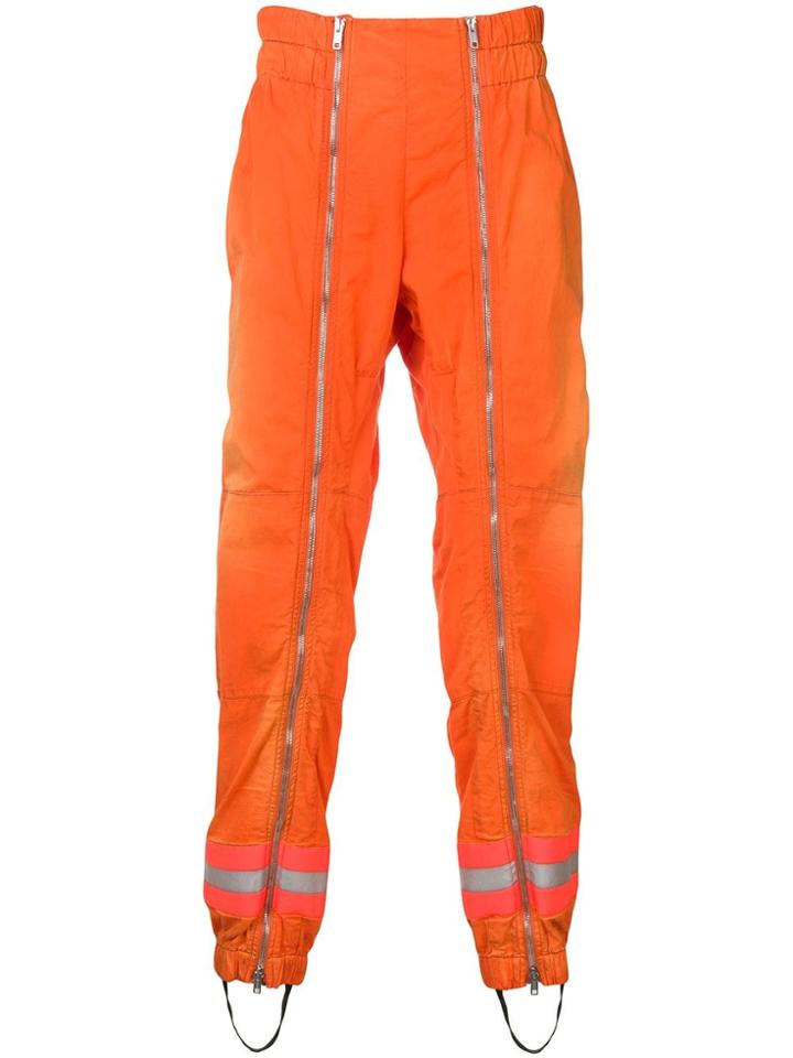 Calvin Klein 205w39nyc Zip Detail Trousers - Orange