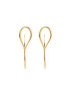 Charlotte Chesnais Vermeil Needle Hoop Earrings - Gold
