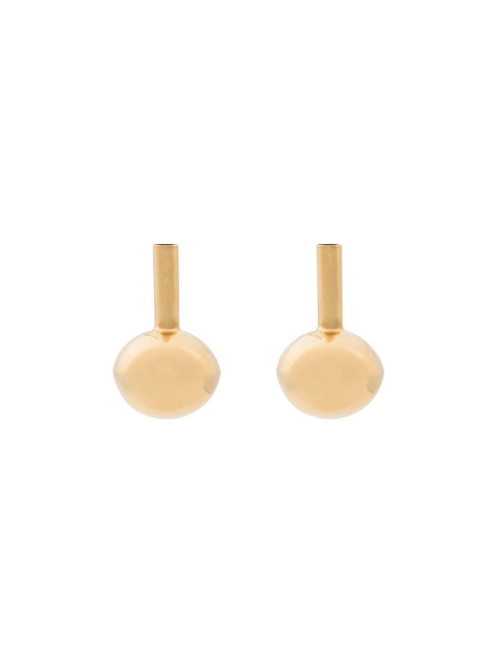 Beaufille 10k Yellow Gold Plated Vase Earring - Metallic