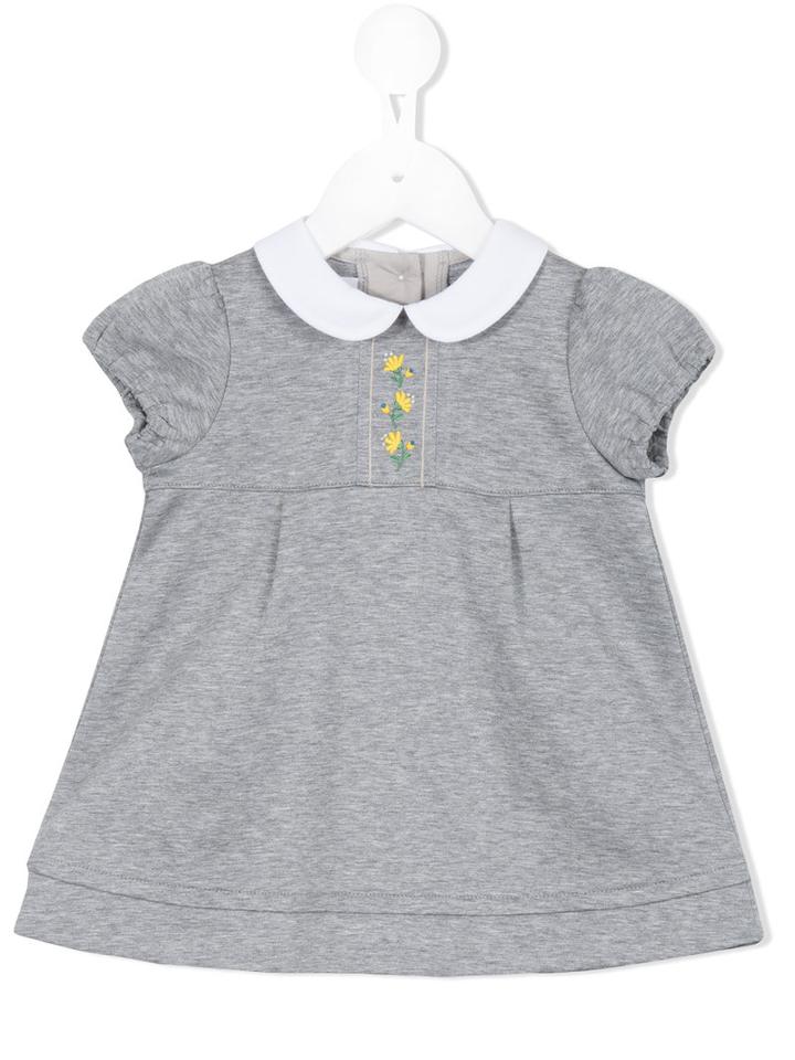 Familiar Peter Pan Collar Dress, Infant Girl's, Size: 6 Mth, Grey