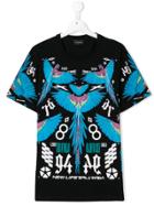 Marcelo Burlon County Of Milan Kids Macaw Print T-shirt - Multicolour