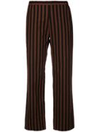 Rachel Comey Striped Straight-leg Trousers - Brown