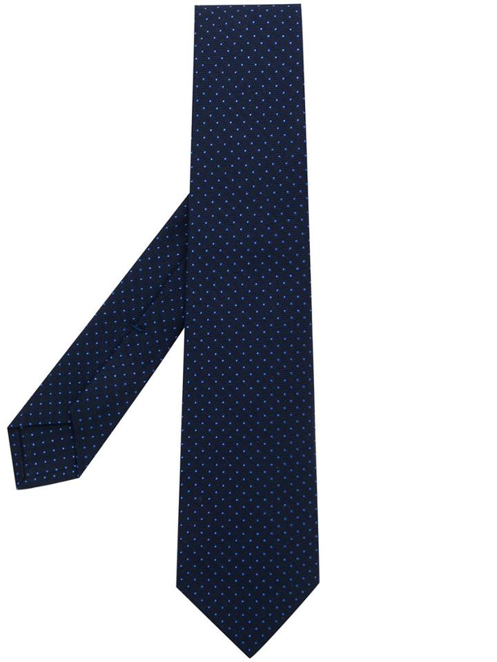 Kiton Polka Dots Tie - Blue