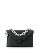 Paco Rabanne Chain Strap Envelope Tote - Black