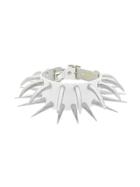Junya Watanabe Comme Des Garçons Spike Choker - White