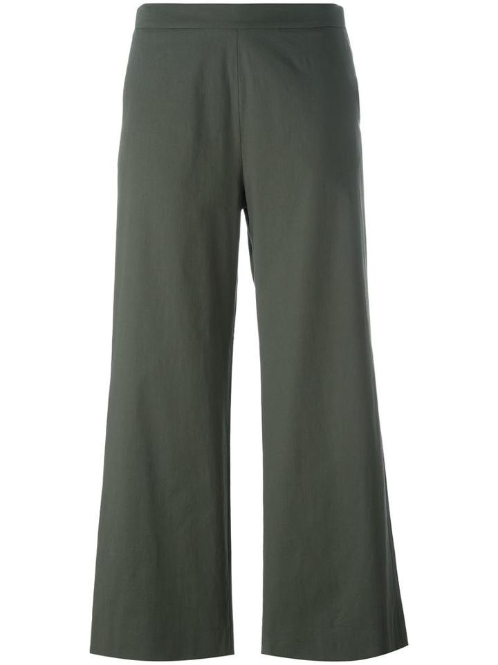 Fabiana Filippi Cropped Trousers, Women's, Size: 44, Green, Cotton/polyester/spandex/elastane