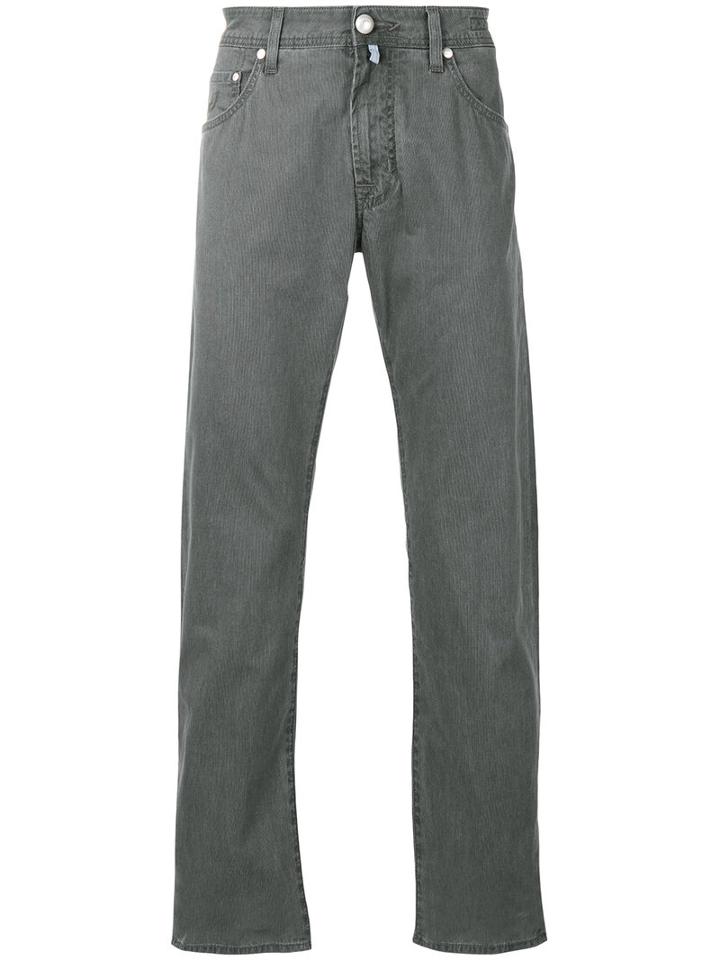Jacob Cohen - Slim-fit Trousers - Men - Cotton - 38, Grey, Cotton