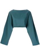 Société Anonyme Cropped Kimono Top - Green