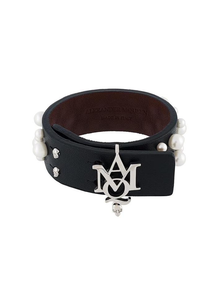 Alexander Mcqueen Amq Bracelet, Women's, Black