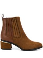 Albano Block-heel Ankle Boots - Brown