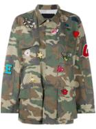 Ermanno Ermanno - Military Boxy Jacket - Women - Cotton/polyester/spandex/elastane - 42, Green, Cotton/polyester/spandex/elastane