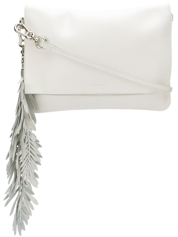 P.a.r.o.s.h. Coral Clutch Bag - White