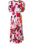 Msgm Floral-print Dress - Multicolour