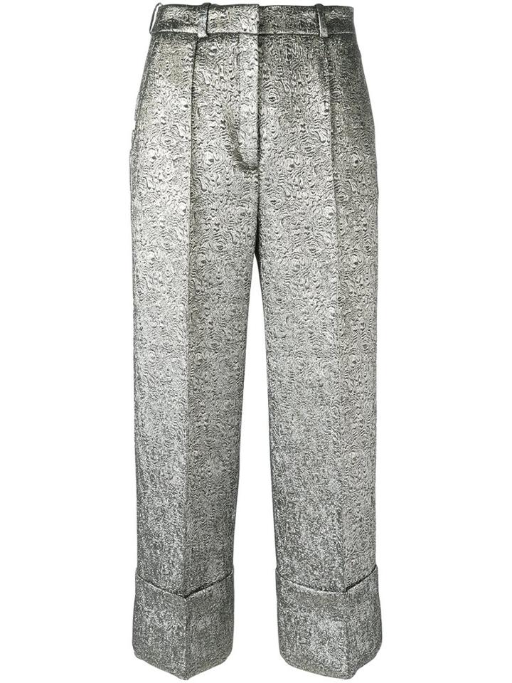 Racil Metallic Tailored Cropped Trousers
