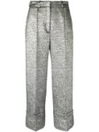Racil Metallic Tailored Cropped Trousers