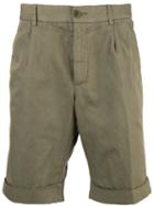 Aspesi - Turn Up Chino Shorts - Men - Cotton/linen/flax - 46, Green, Cotton/linen/flax