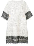 Faith Connexion Embellished Buttons Dress - White