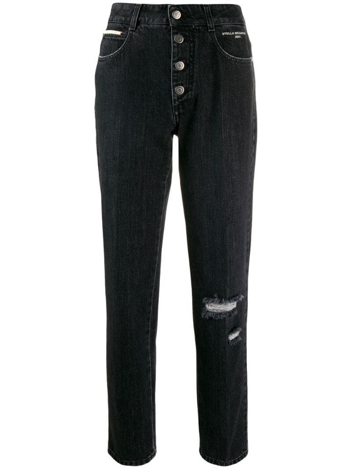 Stella Mccartney High Waist Straight Jeans - 1000 Vintage Black