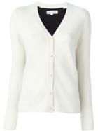Chinti And Parker Colour Block Cardigan, Women's, Size: Small, White, Cashmere