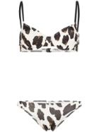 Solid & Striped Leopard Print Bikini