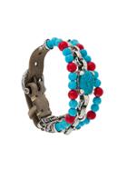 Elf Craft Beaded Chain Bracelet - Grey