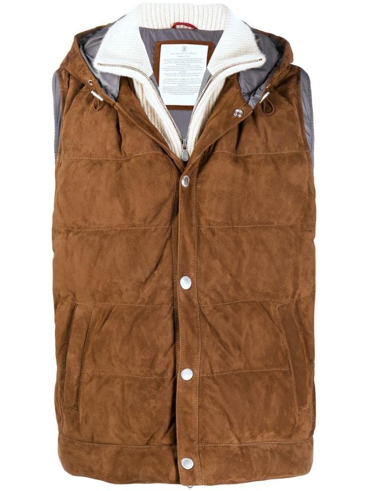 Brunello Cucinelli Padded Regular Waistcoat - Brown