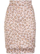 Amir Slama Leopard Print Skirt - Nude & Neutrals