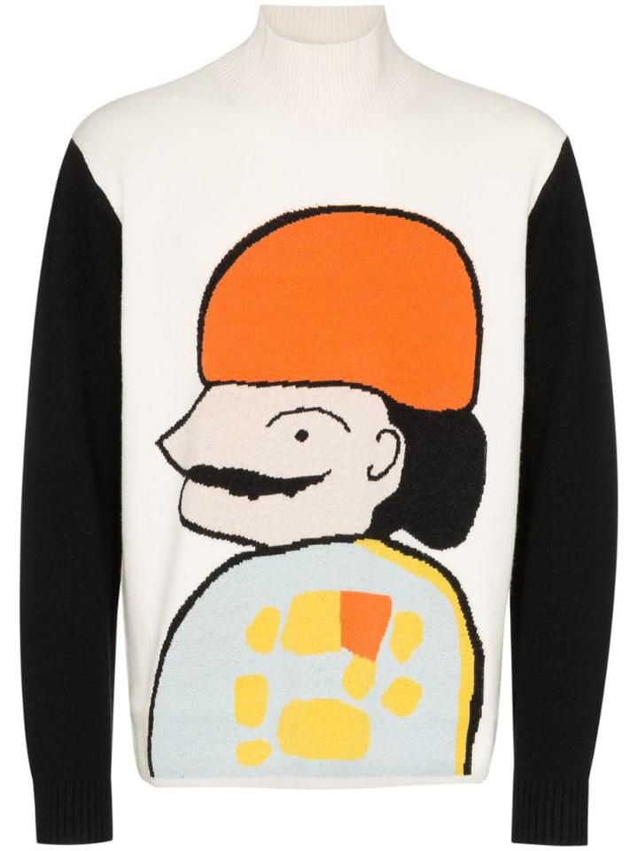 Linder Korol Drawing Intarsia Knit Jumper - Multicolour