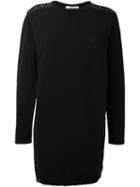 Valentino Oversized Sweater Dress, Women's, Size: Large, Black, Cotton/polyamide/viscose/wool