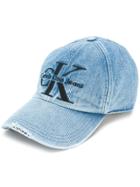 Ck Jeans Embroidered Logo Baseball Cap - Blue