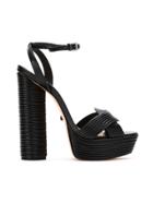 Schutz Schutz S2044500160002 Black Leather/fur/exotic Skins->leather