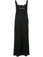 Red Valentino - Broderie Anglaise Jumpsuit - Women - Cotton - 42, Black, Cotton