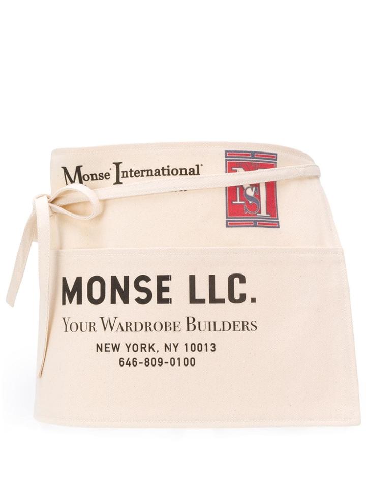 Monse Printed Belt Bag - Neutrals