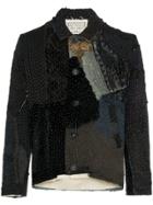 By Walid Amro 19th-century Embroidered Silk Jacket - Black