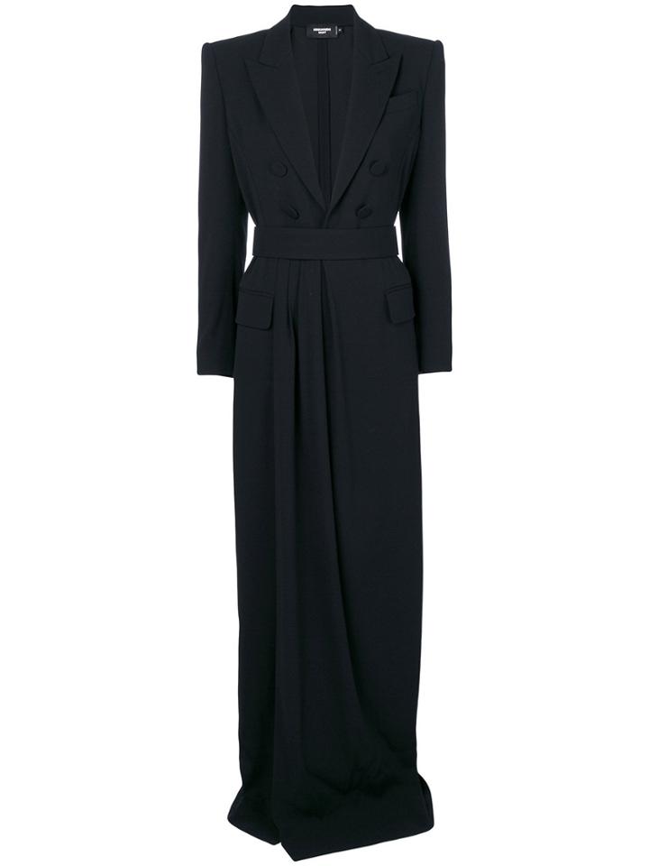Dsquared2 Tailored Long Dress - Blue