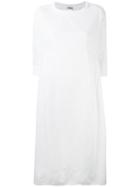 Kristensen Du Nord - Raw Hem Dress - Women - Cotton - 2, White, Cotton
