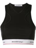 T By Alexander Wang Classic Sports Top - 001 Black