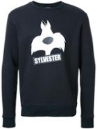 Iceberg 'sylvester' Print Sweatshirt, Men's, Size: Medium, Black, Cotton/polyester