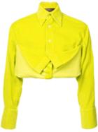 Oloapitreps Cropped Neon Shirt - Yellow