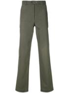Officine Generale Slim Fit Trousers - Green