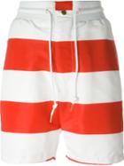 Joyrich 'usa Playboy' Striped Shorts, Women's, Size: Small, Red, Polyester